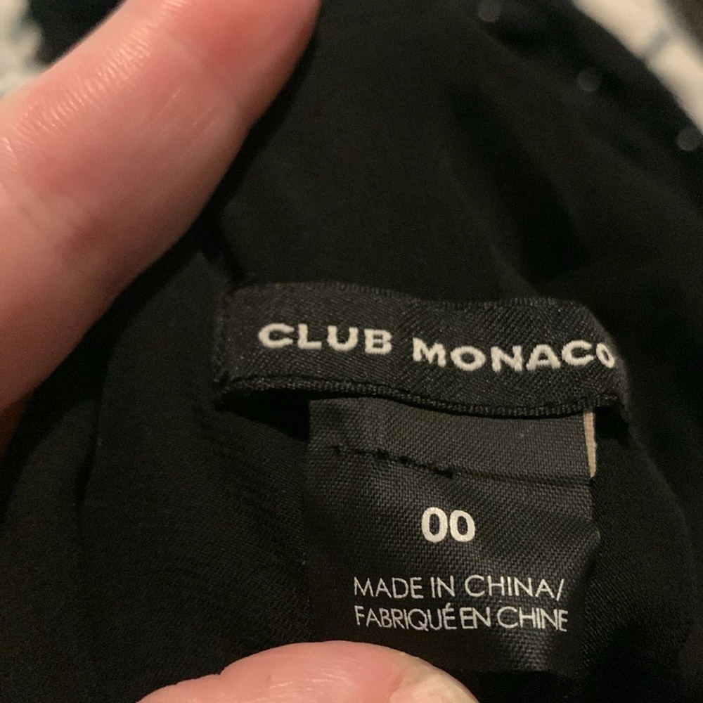 CLUB MONACO Lana hand beaded pearled silk jumpsuit with spaghetti straps size 00 - Picture 14 of 14